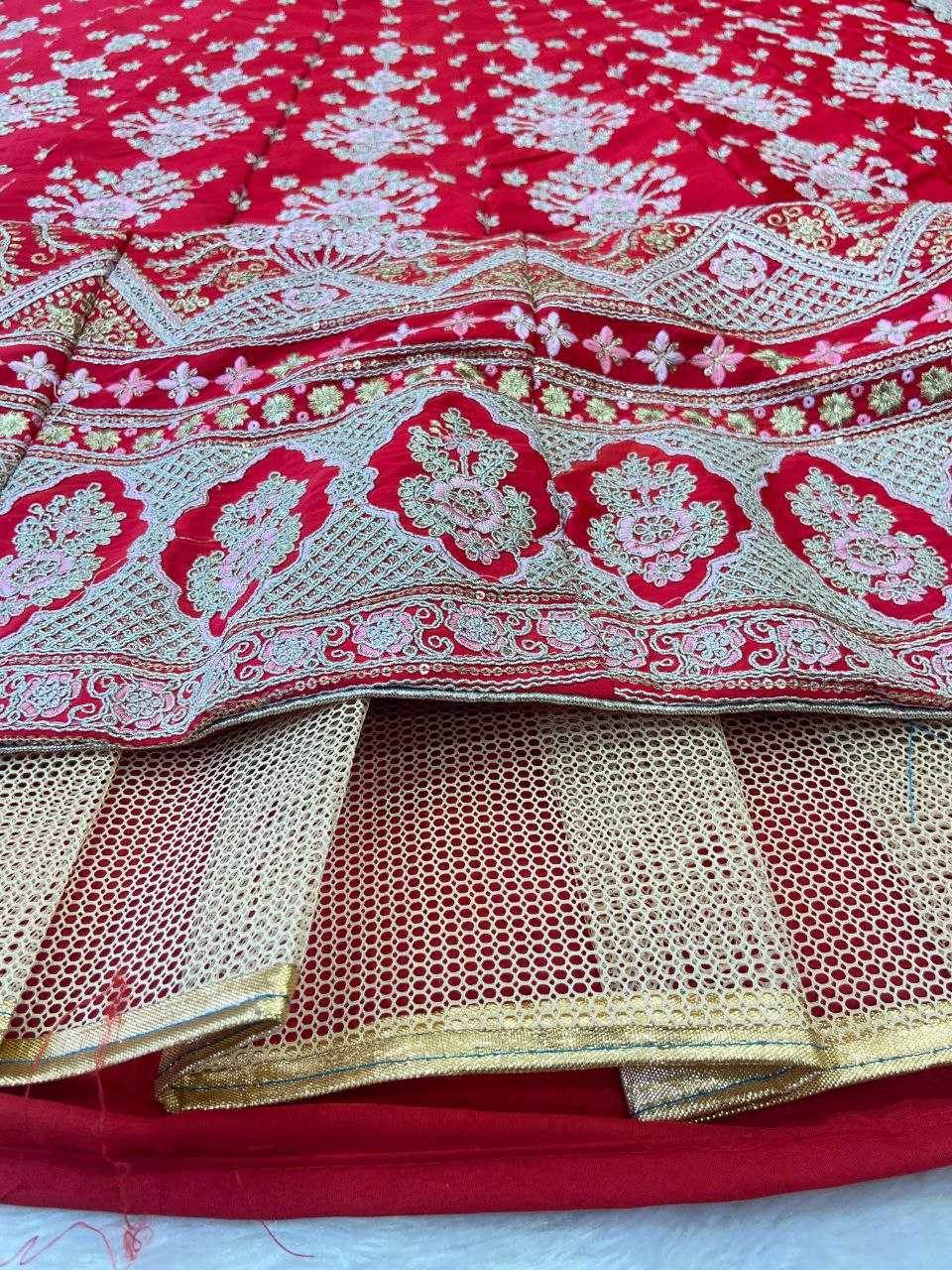 Malai Silk Sequins Lehenga With Cancan - MYLUXURY LANE ENTERPRISE
